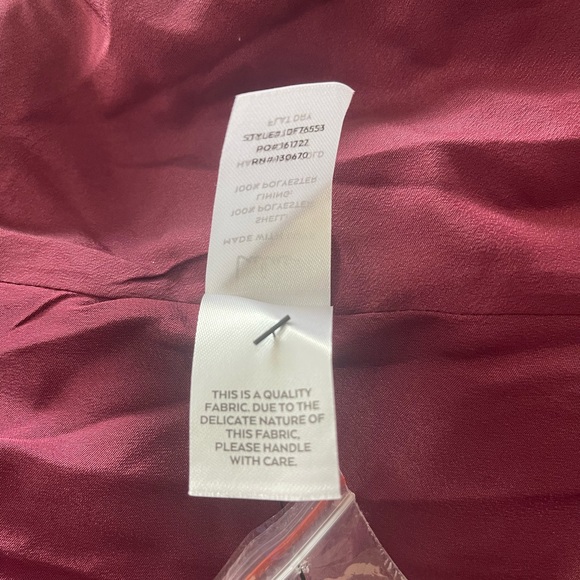 Lulus Evening of Elegance Jacquard Wrap Dress XL Burgundy - Picture 7 of 7